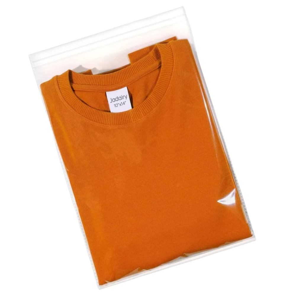 25 Self Sealing Cellophane/Clear Resealable Bags for Packaging Shirt 10x14